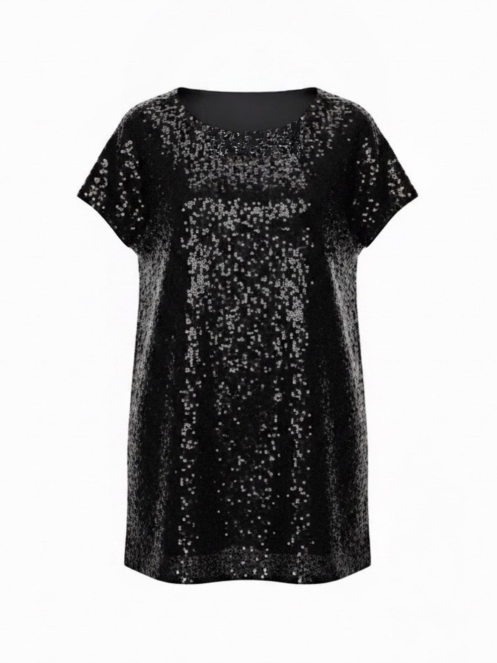 Vintage Robert Rodriguez | Y2K Black Sequined Shift Dress